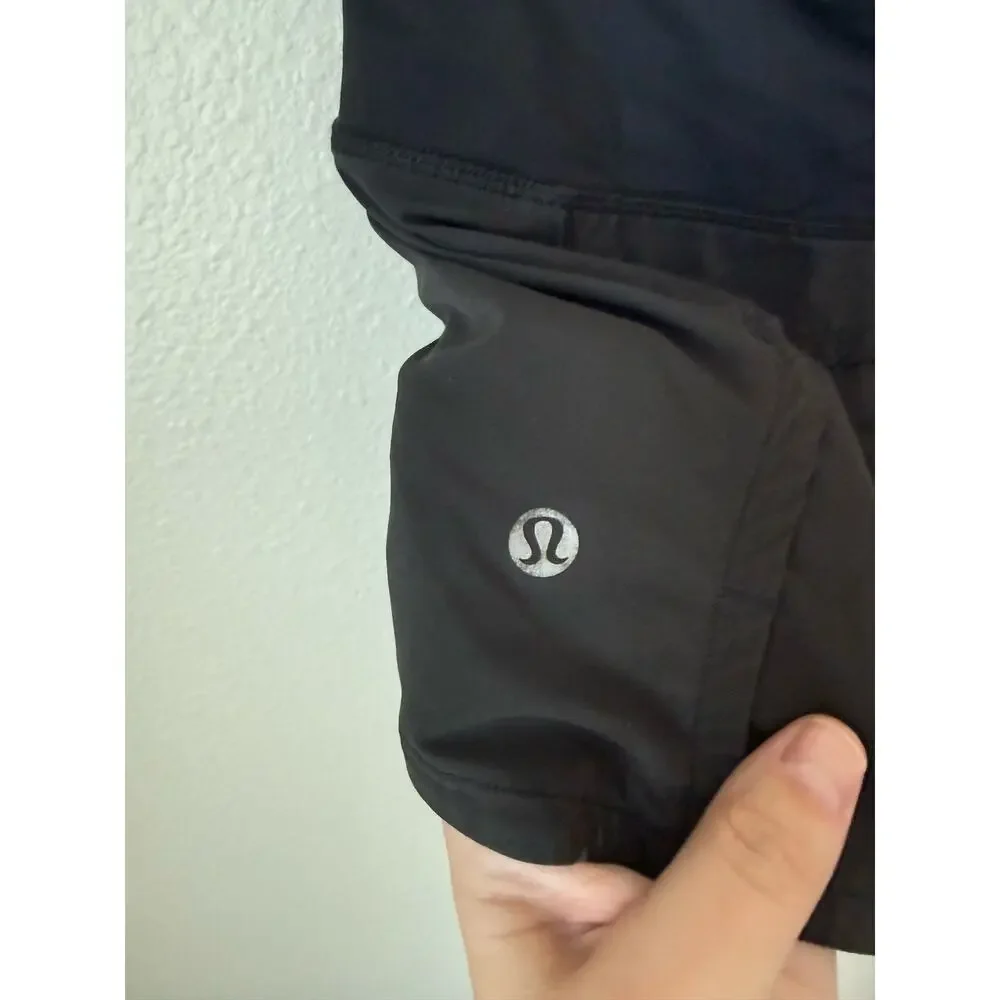 Lululemon Speed Up Lined Shorts 3.5” Inseam Black Size 6